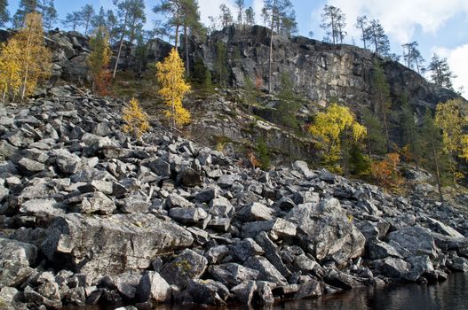 Rocks in a national park in East-Finland