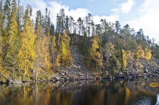 Small canyon in a national park in East-Finland