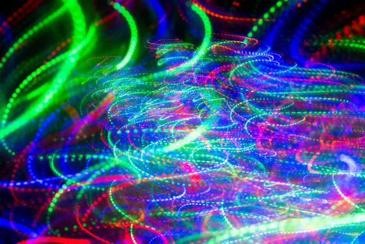 Colorful light paint pattern