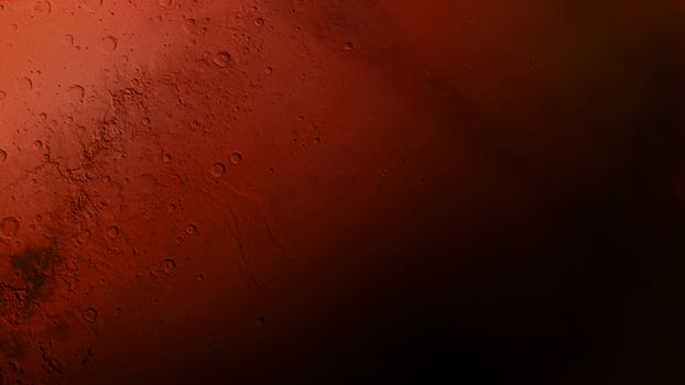 A close up image of Mars: surface of the red planet.