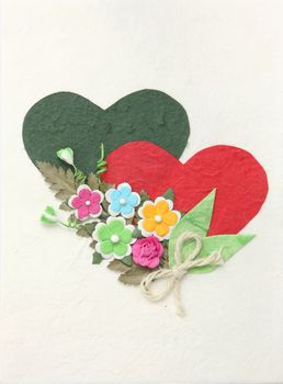 heart sign by paper craft