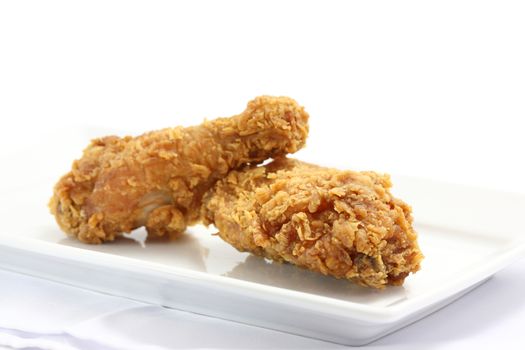 Fried Chicken isolated in white background