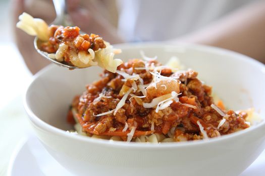 pasta with tomato sauce 