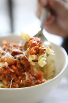 pasta with tomato sauce 