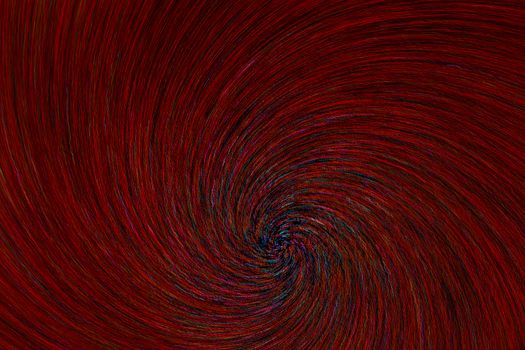 natural lens spin-zoom swirl explosion radial blurred red dots on black background.