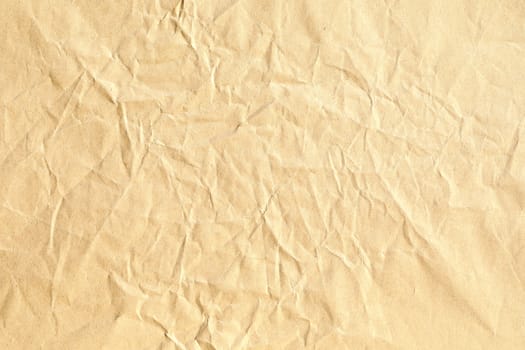 Crumpled brown paper background texture