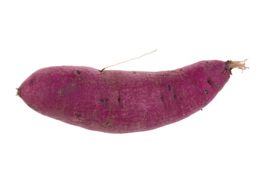 sweet potato isolated on over white background.