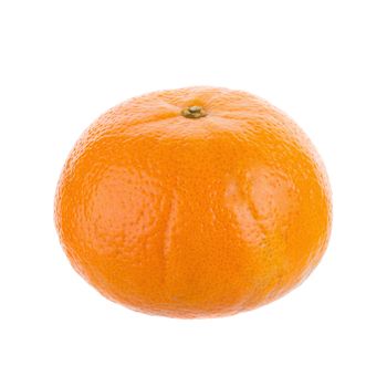 fresh orange fruit isolated on white background.