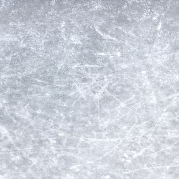 Top view of a sheet of ice scratched.