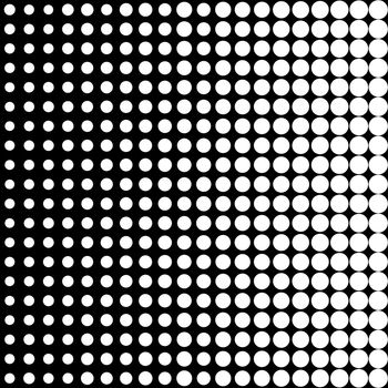 Simple black and white monochromatic halftone texture.