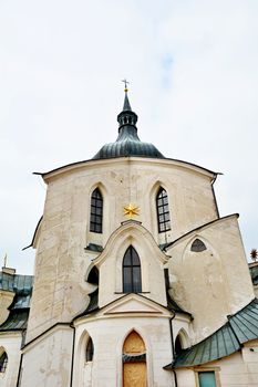 Church of St. John of Nepomuk on Zelena Hora (UNESCO monument). It was built in baroque gothic style and was designed by architect Jan Blazej Santini-Aichel. It is placed near Zdar nad Sazavou town at Moravia in Czech Republic. 