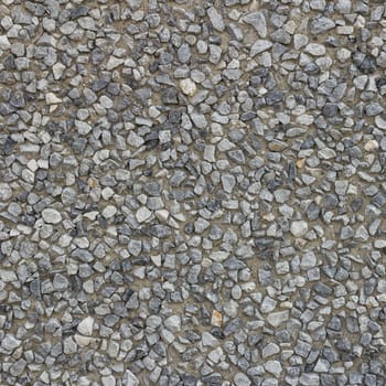 Fund consists of pebbles with colors of gray, blue and sand.