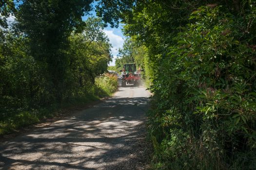 landscape of the Cotswolds in beautiful summer sunshine UK