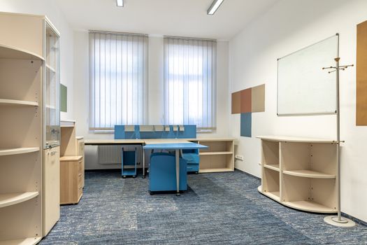 modern office equipped with office furniture.