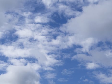 blue sky with light white clouds background