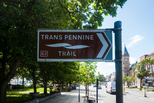 Tourist Information directional sign in Southport UK