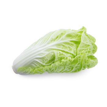 fresh chinese cabbage isolated on a white background.