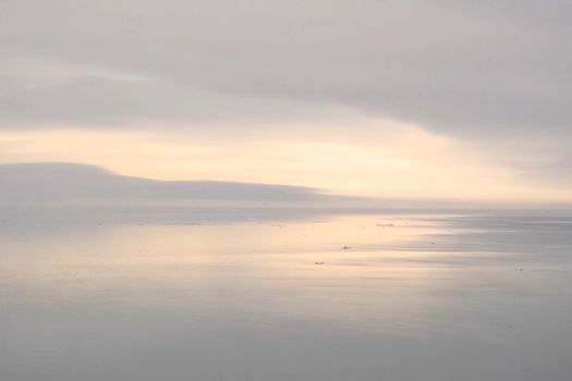 The Arctic landscape of the Arctic Ocean. Ice and cold