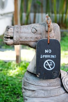No smoking sing in nature 