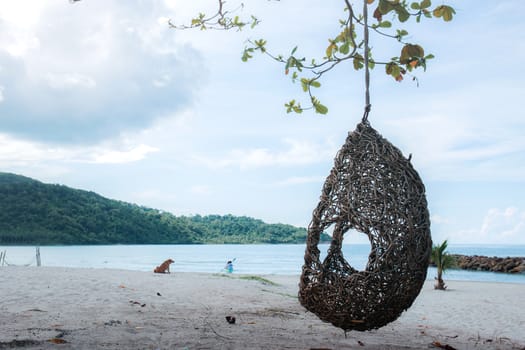 Seat for relaxing at the sea with freshness of nature.