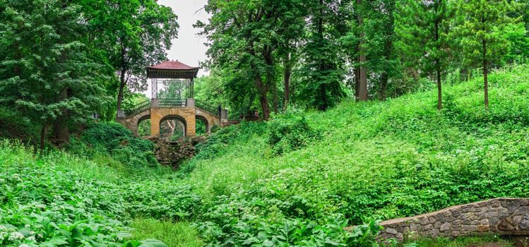 Bila Tserkva, Ukraine 06.20.2020. Alexandria park in Bila Tserkva, one of the most beautiful and famous arboretums in Ukraine, on a cloudy summer day.