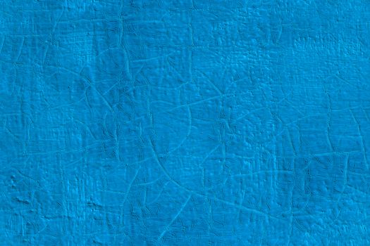 thick fresh blue oil paint on flat steel surface seamless texture with old cracks under it.