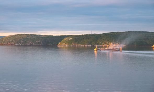 a Russian nuclear a submarine Dmitry Donskoy.