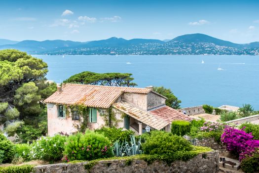 Typical house in the south of France in Saint-Tropez