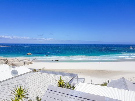 Camps Bay Beach in Cape Town, South Africa.