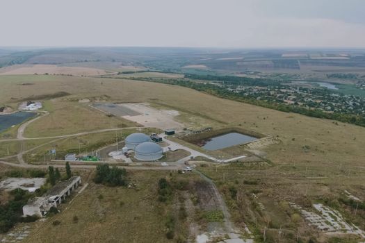 Biogas station. Biological gas plant. Biogas station. Biological gas plant.