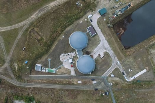 Biogas station. Biological gas plant. Biogas station. Biological gas plant.