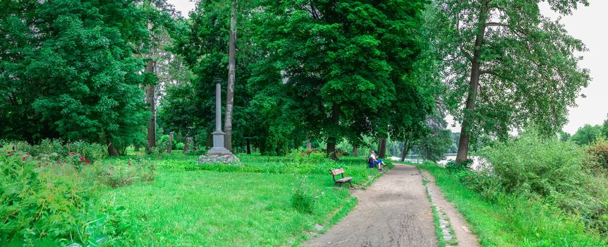 Bila Tserkva, Ukraine 06.20.2020. Alexandria park in Bila Tserkva, one of the most beautiful and famous arboretums in Ukraine, on a cloudy summer day.