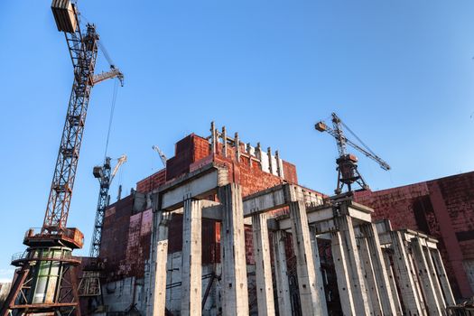 Construction site of Reactor Number 5 at Chernobyl Nuclear Power Plant, 2019 photo