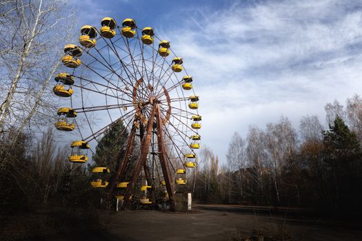 Ferris wheel of Pripyat ghost town 2019 outdoors