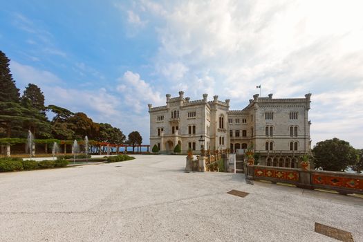 Castle on the shore near Trieste, Italy