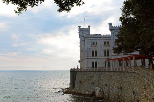 Castle on the shore near Trieste, Italy