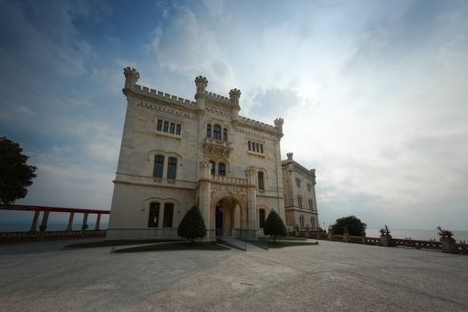 Castle on the shore near Trieste, Italy