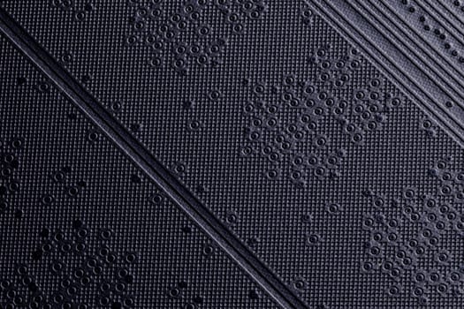 back side of black ram modules abstract black surface background.