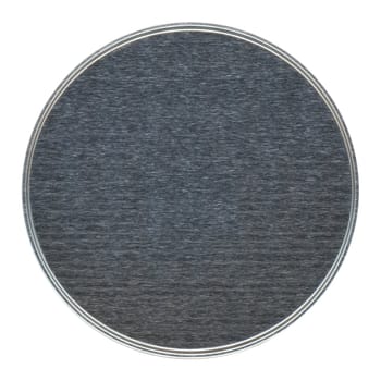 gray frosted steel beermat drink coaster isolated over white background