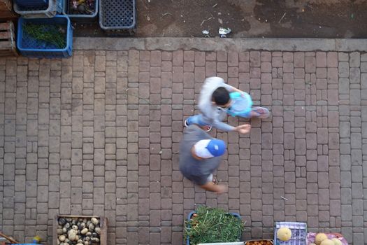 life in a moroccan street. High quality Photo.