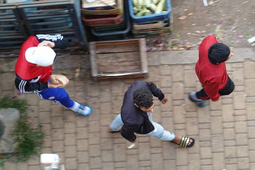 life in a moroccan street. High quality Photo.