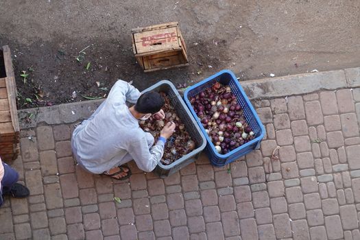 life in a moroccan street. High quality Photo.