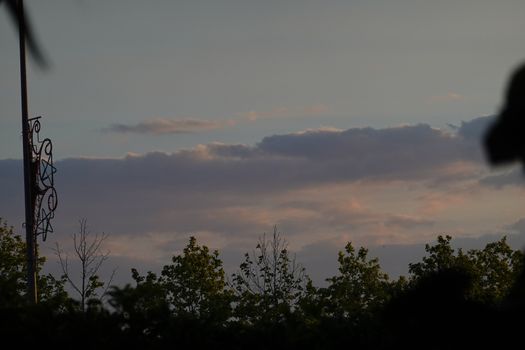 a beautiful landscape of the sunset and sky.