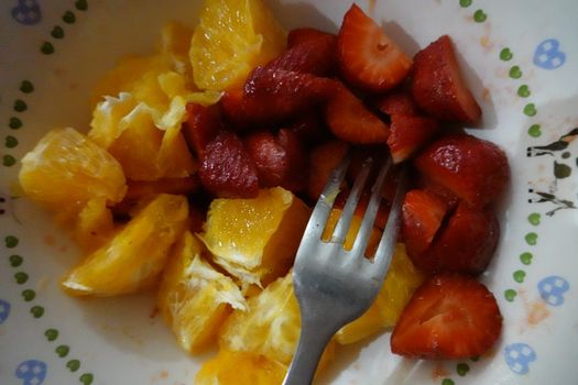 a healthy breakfast of fruits