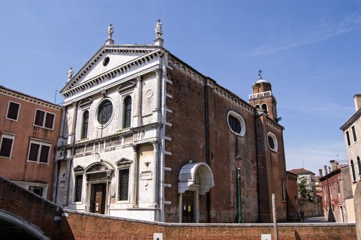 The historic church of San Sebastiano (Saint Sebastian) in Venice, Italy. The parish church of the great artist Veronese.