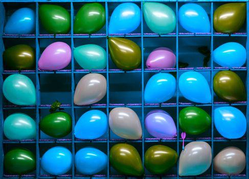 night air balloon game darts colorful unadorned flat background.