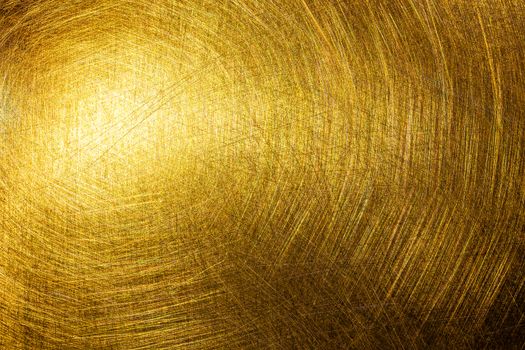 flat brushed brass texture with random pattern and light reflection