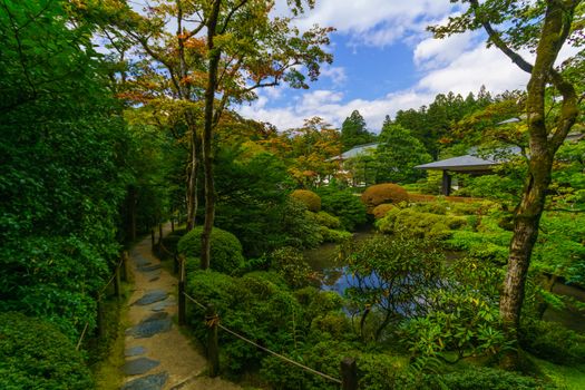 View of the Shoyo-en garden, in Nikko, Japan