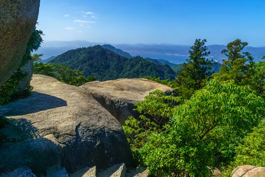 View of the top of Mount Misen, in Miyajima (Itsukushima) Island, Japan