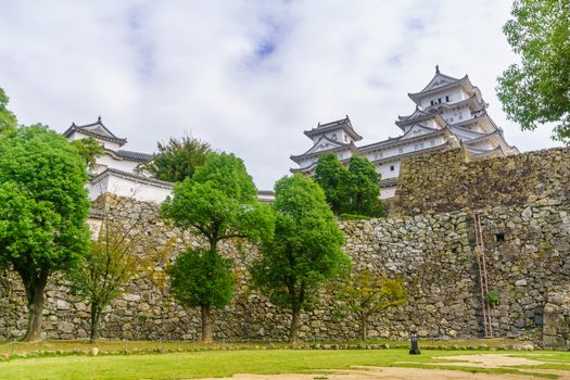 View of the Himeji Castle, dated 1333, in the city of Himeji, Hyogo Prefecture, Japan